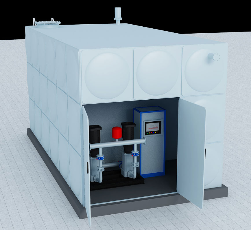 智能箱式整體式無(wú)負(fù)壓變頻供水設(shè)備